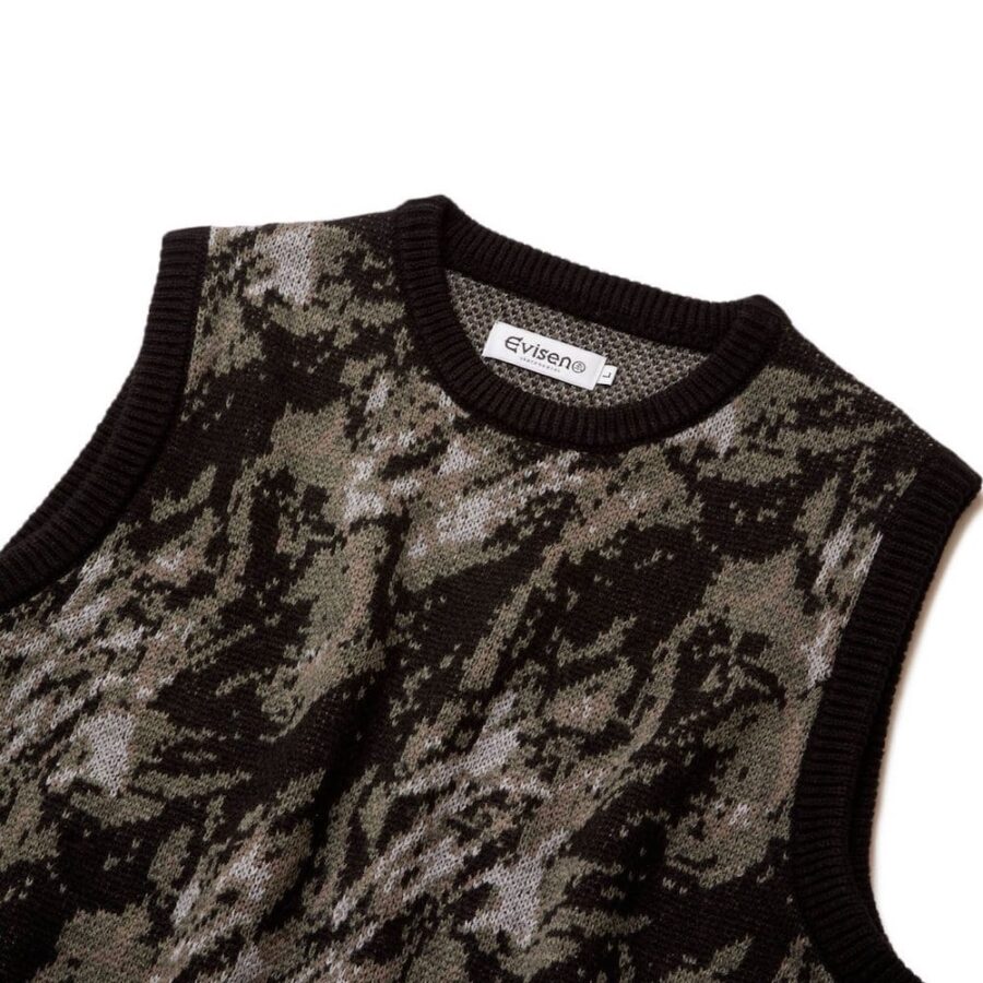 Evisen Obake Knit Vest - Black - Image 3