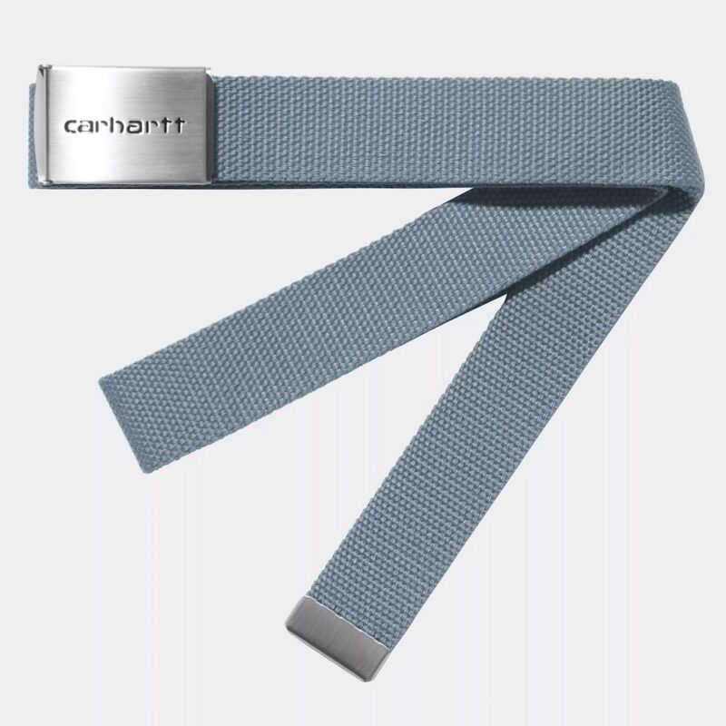 Carhartt WIP Clip Gürtel Chrome - Frosted Blue