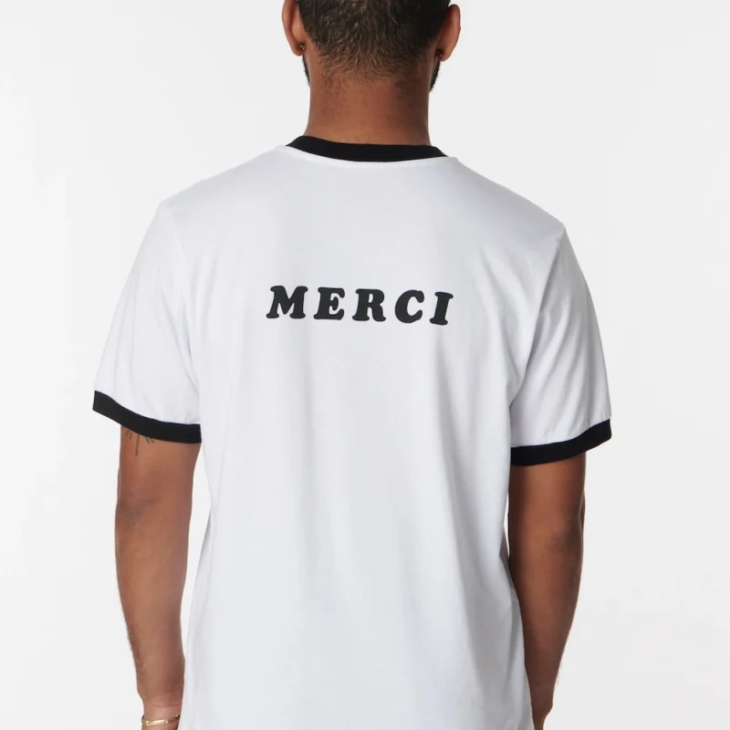 Rassvet Merci Ringer T-Shirt - White - Image 8