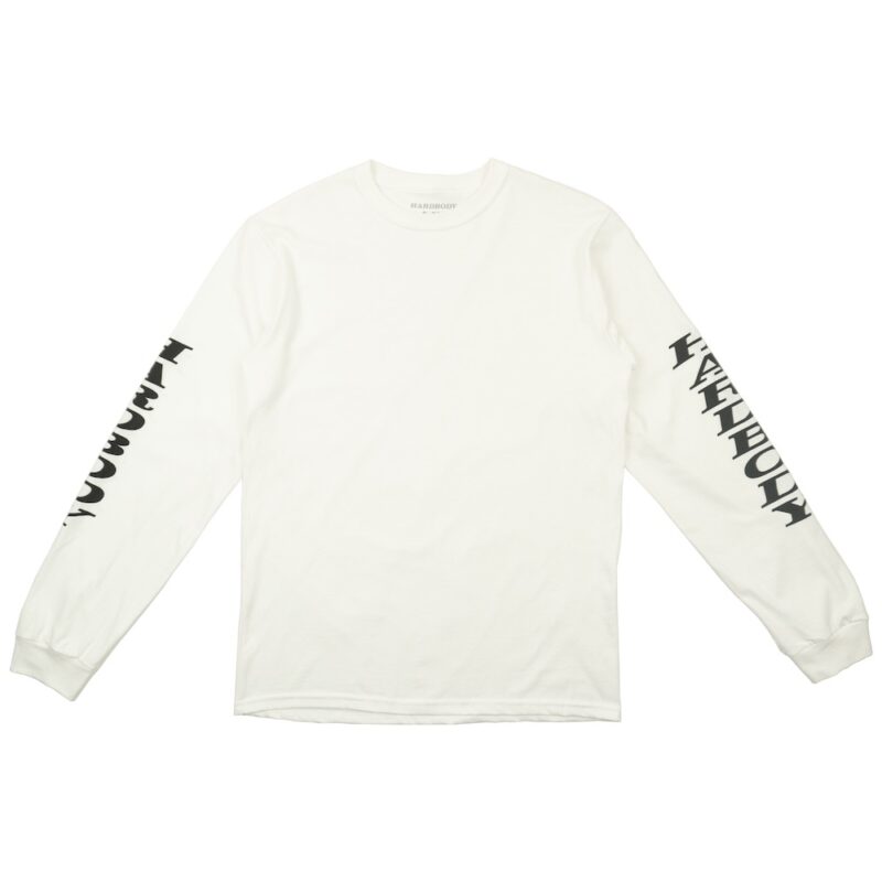 Hardbody Stacked Logo Longsleeve - White