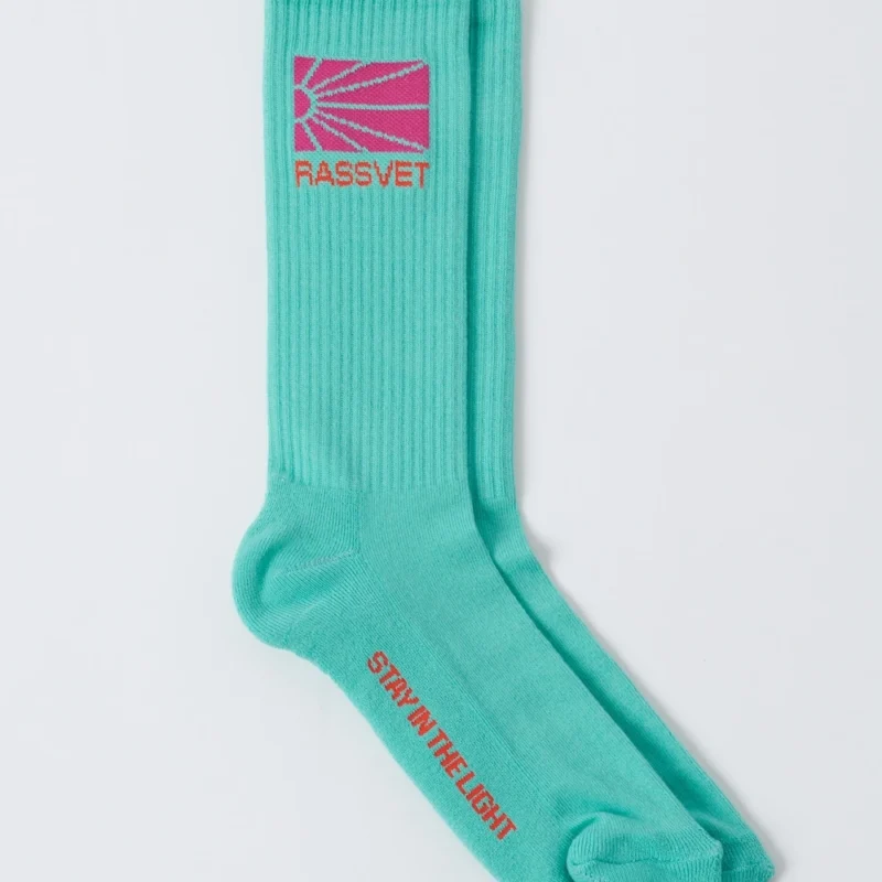 Rassvet Logo Socks - Green - Image 2