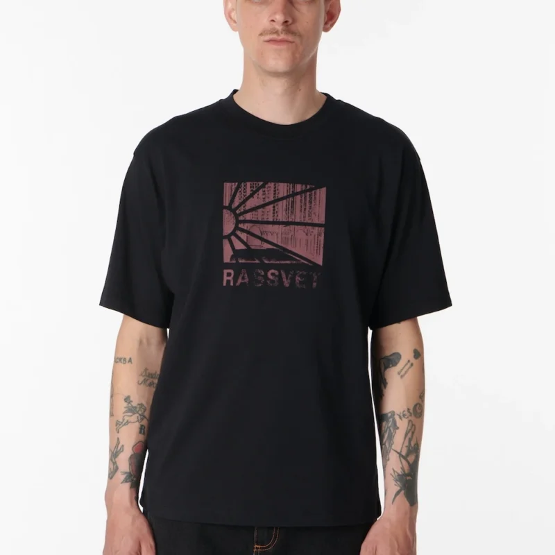 Rassvet Ray Logo T-Shirt - Black - Image 5