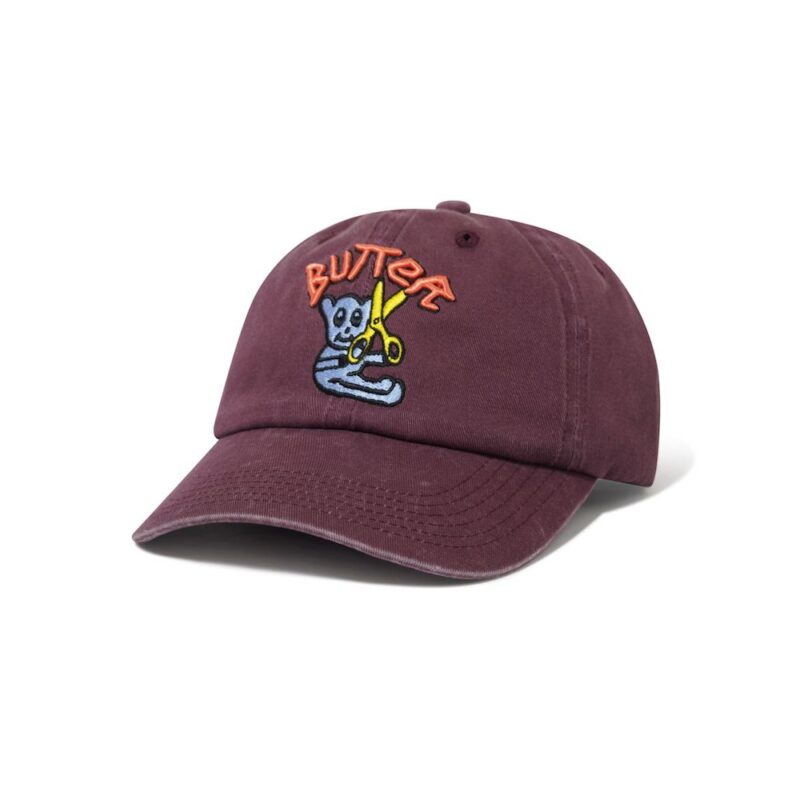 Butter Goods Bear 6 Panel Cap - Wine