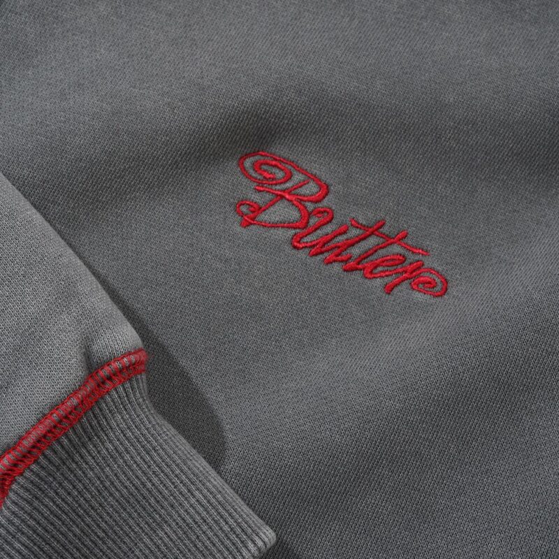 Butter Goods Jive Zip-Thru Hoodie - Washed Black - Image 2