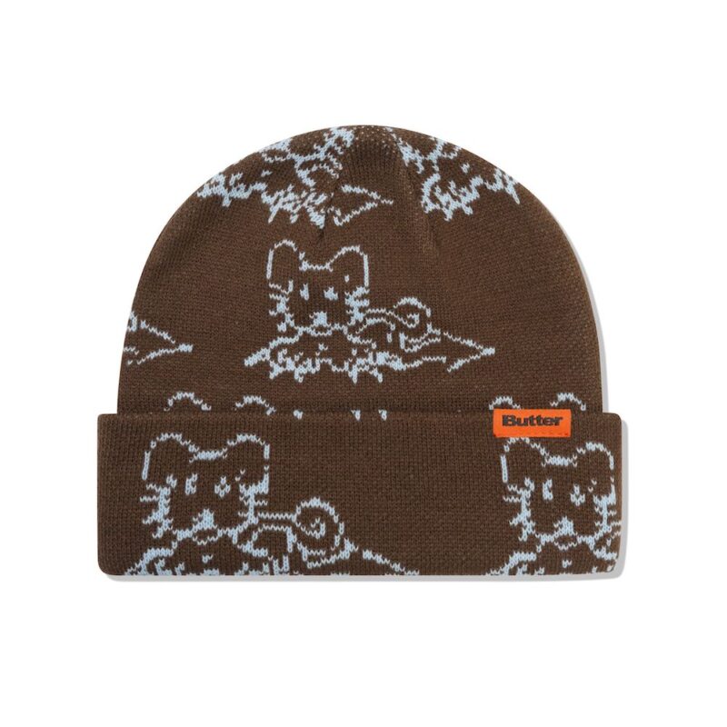 Butter Goods Rat Beanie - Brown