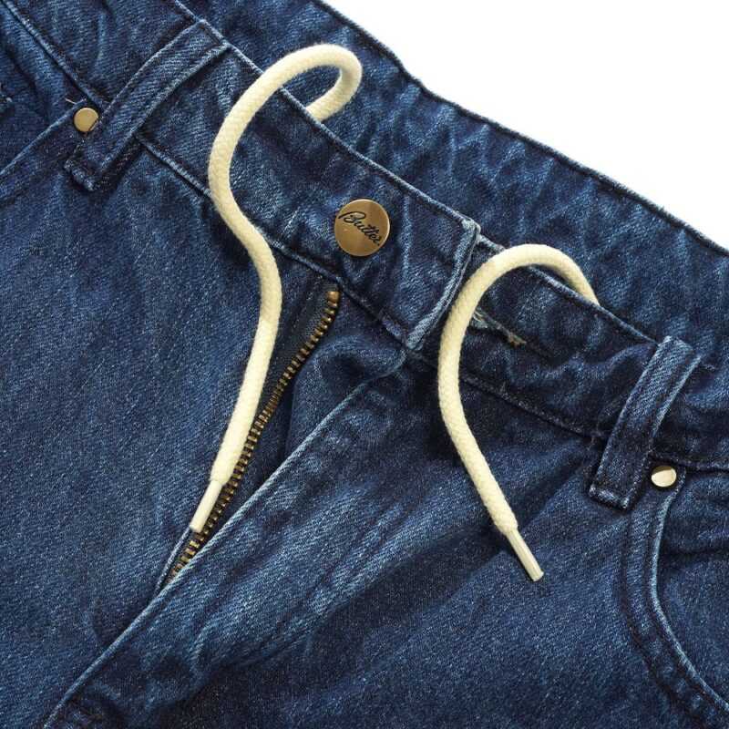 Butter Goods Wide Cut Denim Pants (BAGGY) - Washed Slub Blue - Image 4