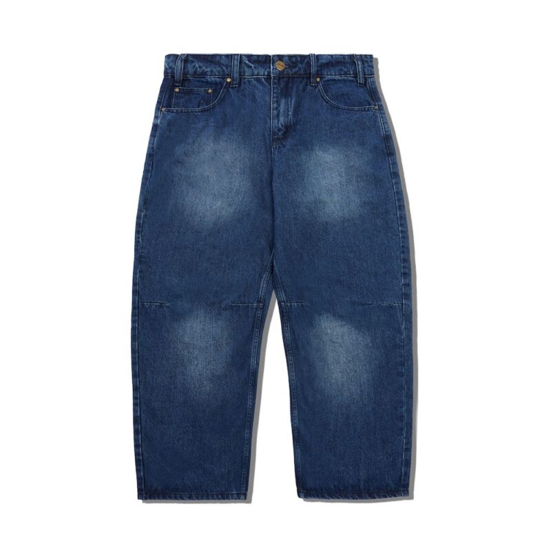 Butter Goods Wide Cut Denim Pants (BAGGY) - Washed Slub Blue - Image 2