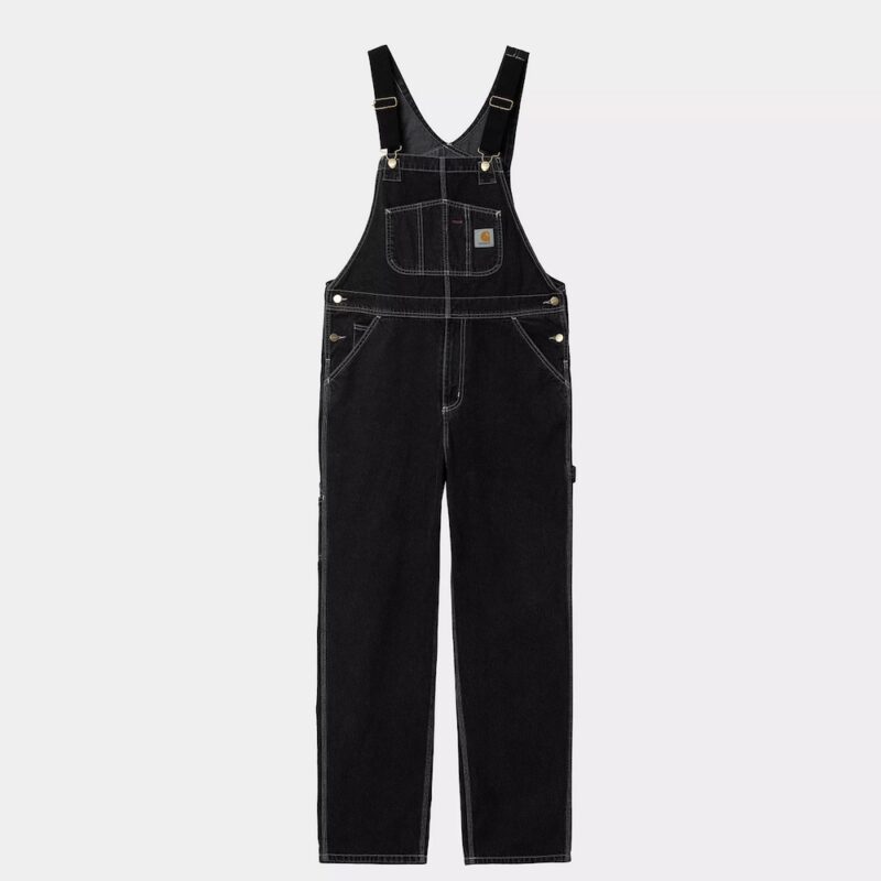 Carhartt WIP Bib Overall - Black Stone Washed