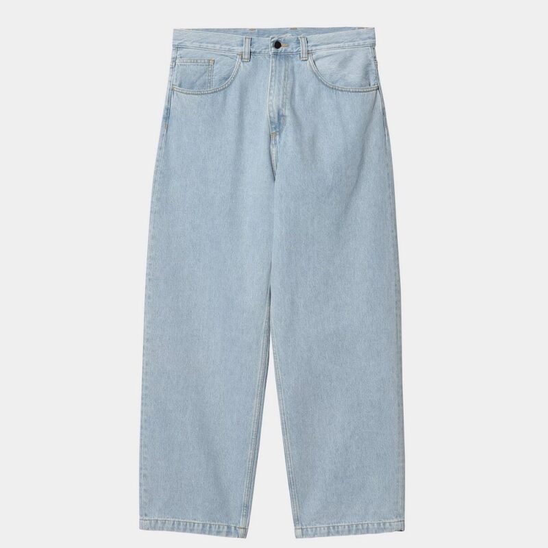 Carhartt WIP Brandon Hose - Blue Heavy Stone Bleached – Bild 2