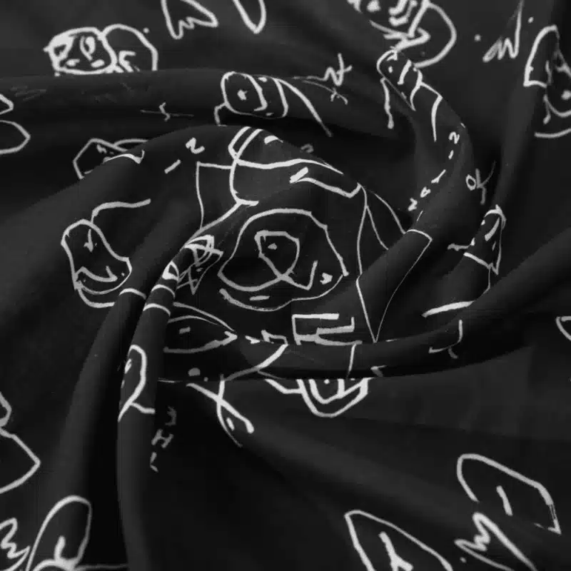 Polar Skate Co. bandana - Black - Image 2