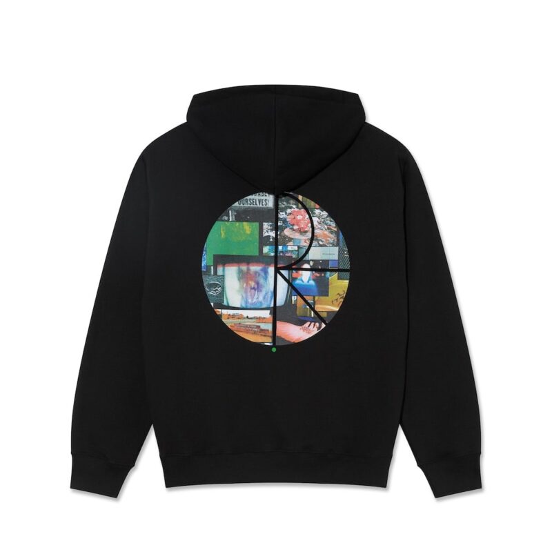 Polar Skate Co. Fill Logo Collage Dave Hoodie - Black