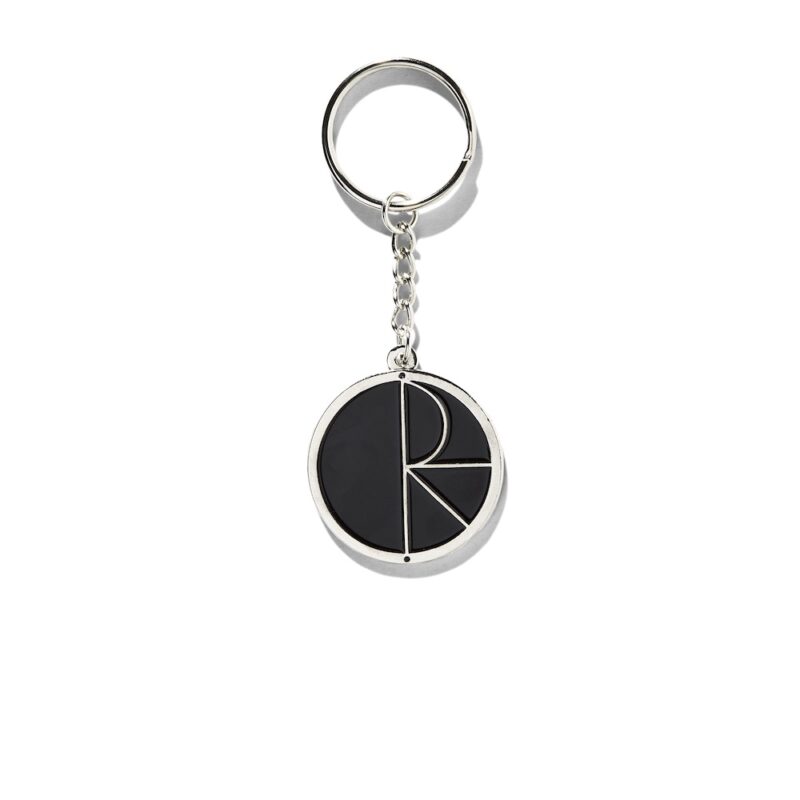 Polar Skate Co. Fill Logo Keychain - Silver / Black