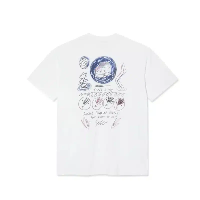 Polar Skate Co. Social Side T-Shirt - White