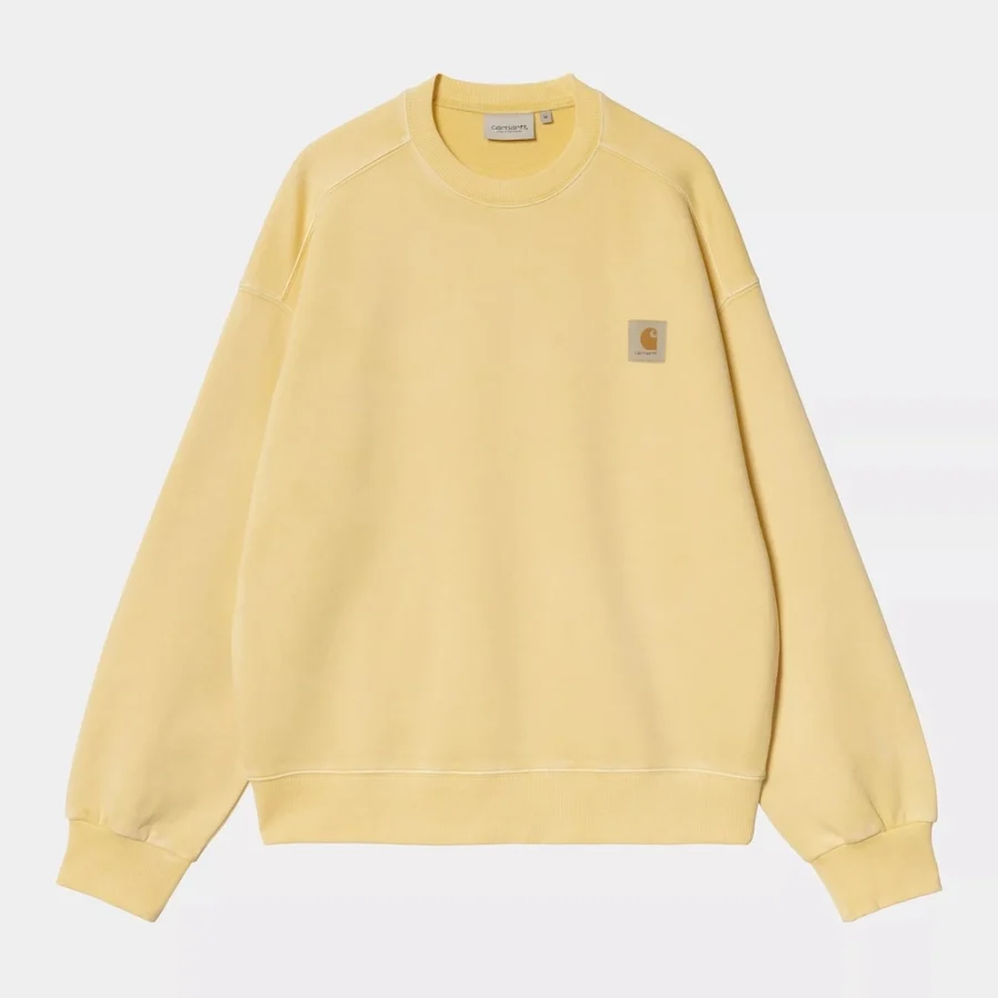 Carhartt WIP Nelson Sweatshirt - Air Yellow Garment Dyed