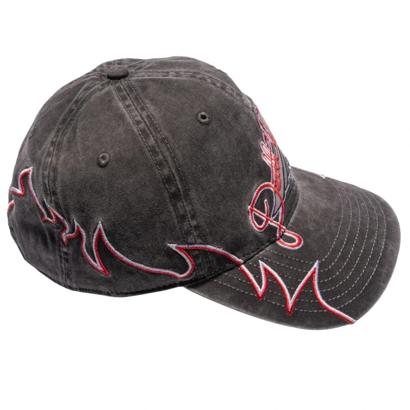 Deathwish Team Edition 6 Panel Cap - Washed Black - Image 3