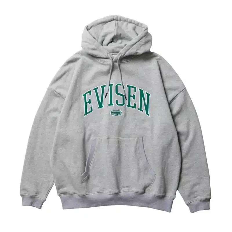 Evisen College Logo Hoodie - Heather Grey