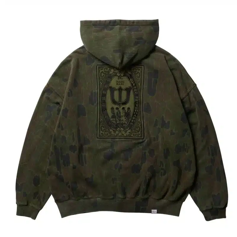 Evisen Dukuro Camo Zip Hoodie - Olive