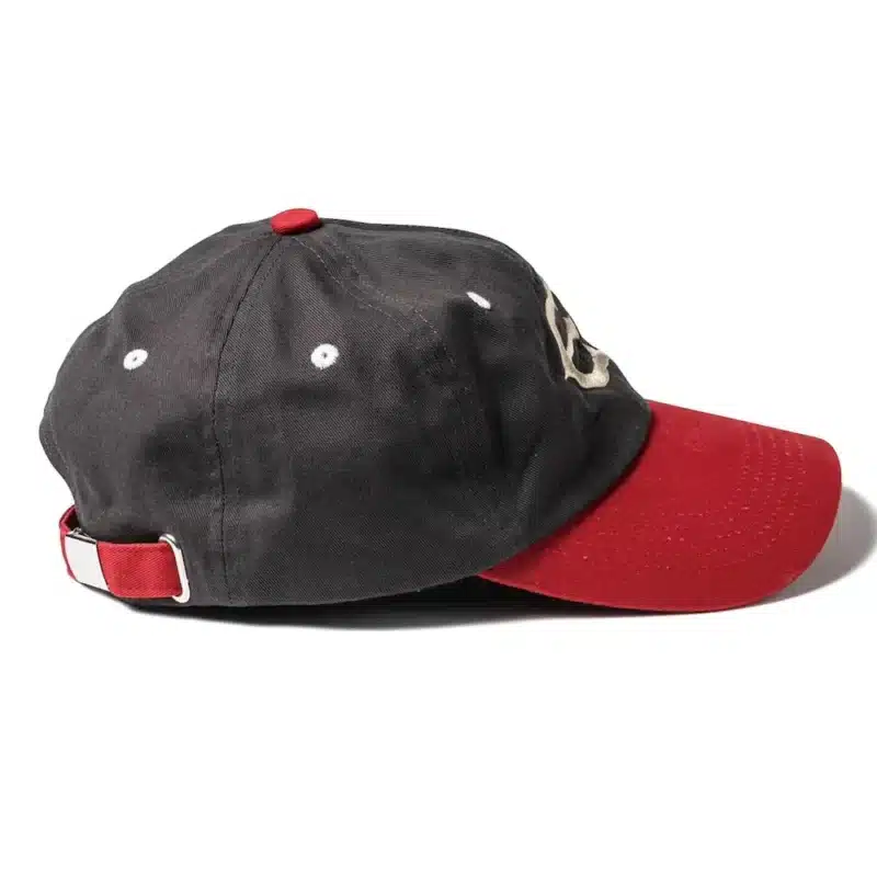 Evisen One Up 6 Panel Cap - Dark Grey / Red - Image 3