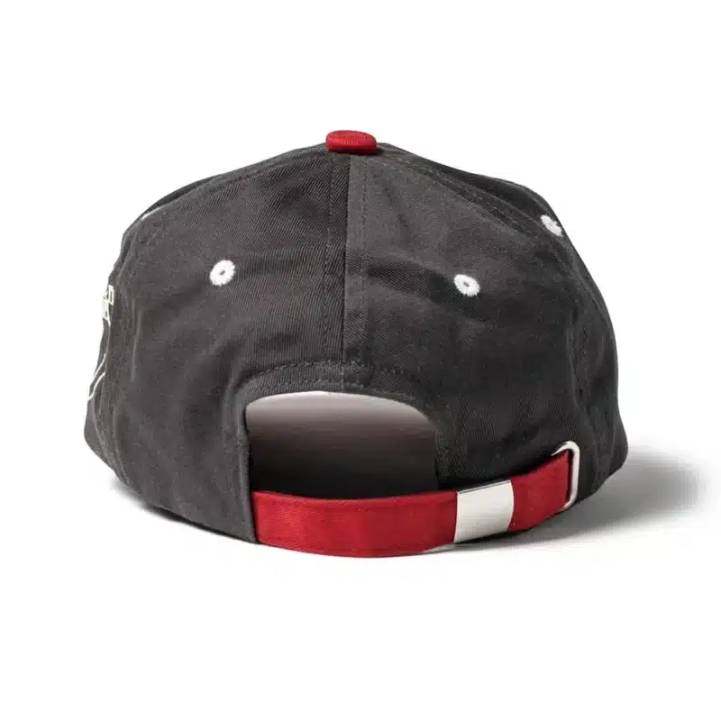 Evisen One Up 6 Panel Cap - Dark Grey / Red - Image 4