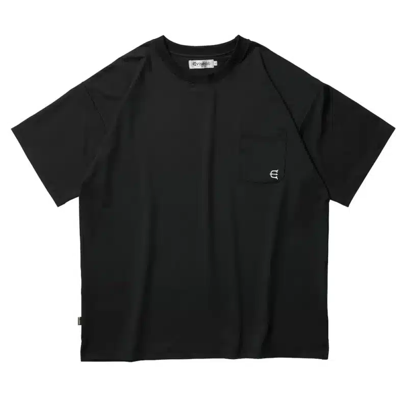 Evisen Stretch Fiber Pocket T-Shirt - Schwarz