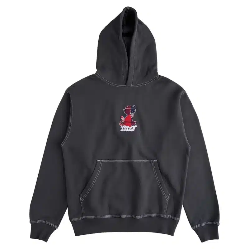 Token Plaid Devil Hoodie - Off Black