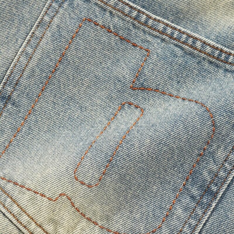 Butter Goods Ace Denim Hose (Relaxed) - Distressed Light Blue - Image 3
