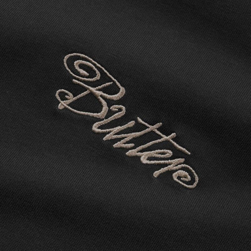 Butter Goods Jive Contrast T-Shirt - Washed Black - Image 3