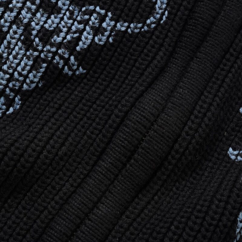 Butter Goods Dragon Zip-Thru Knit Crewneck - Black – Bild 3