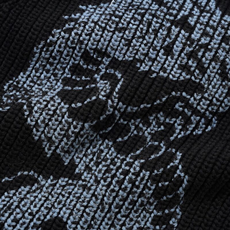 Butter Goods Dragon Zip-Thru Knit Crewneck - Black – Bild 2