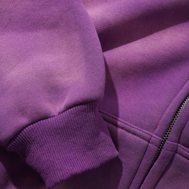 Butter Goods Encounter Zip-Thru Hoodie - Washed Purple – Bild 4