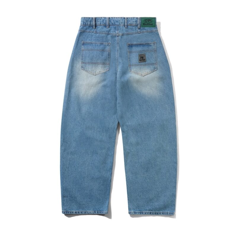 Butter Goods Wide Cut Denim Jeans Hose (Baggy) - Worn Indigo