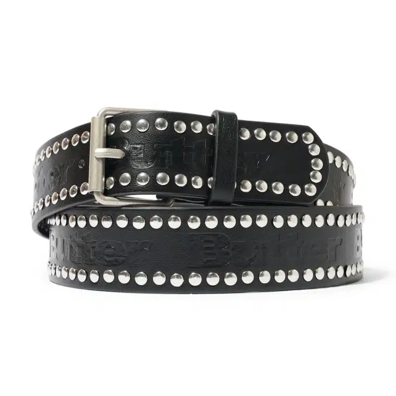 Butter Goods Leather Studded Gürtel - Black