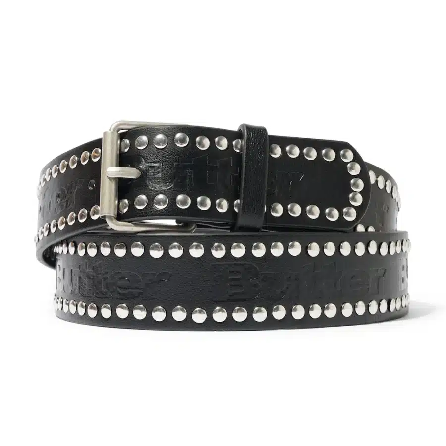 Butter Goods Leather Studded Gürtel - Black