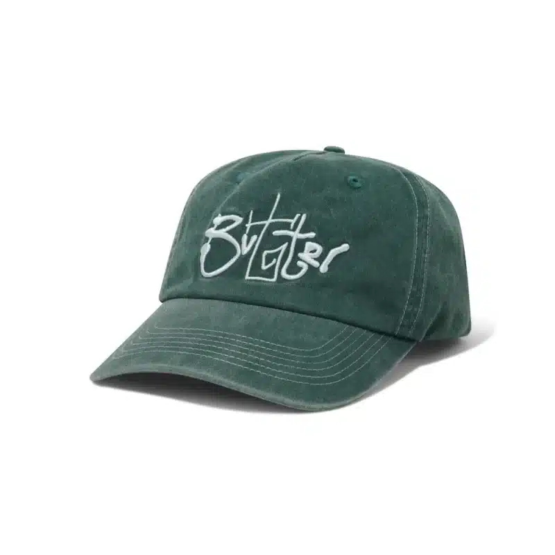Butter Goods Scribble 5 Panel Cap - Washed Forest