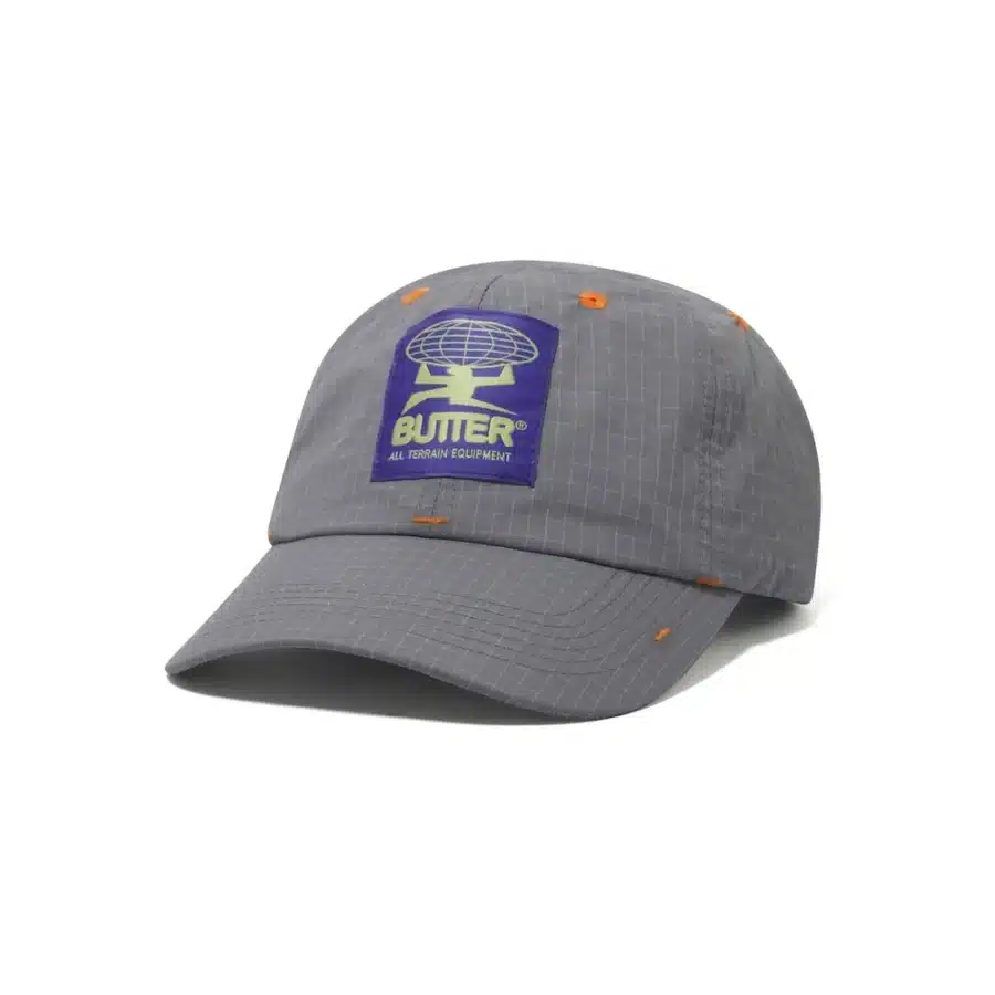 Butter Goods All Terrain 6 Panel Cap - Charcoal
