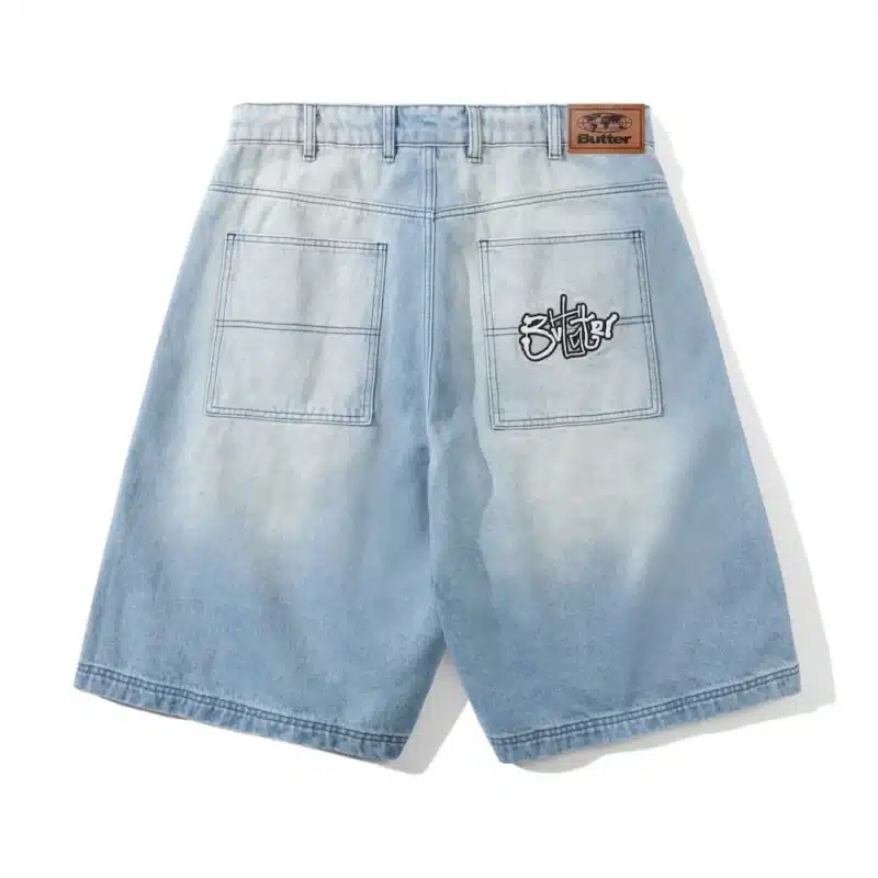 Butter Goods Scribble Denim Short - Faded Light Blue