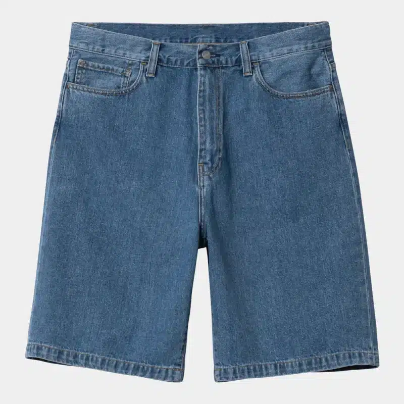 Carhartt WIP Landon Short - Blue Heavy Stone Wash - Image 2