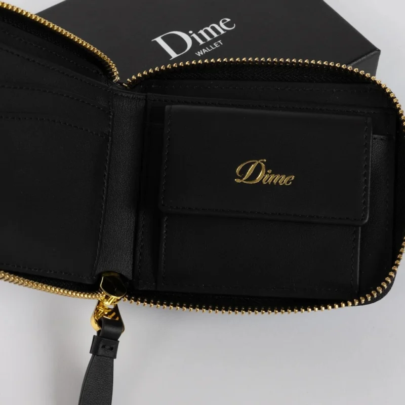 Dime Cursive Zip Wallet - Black – Bild 2