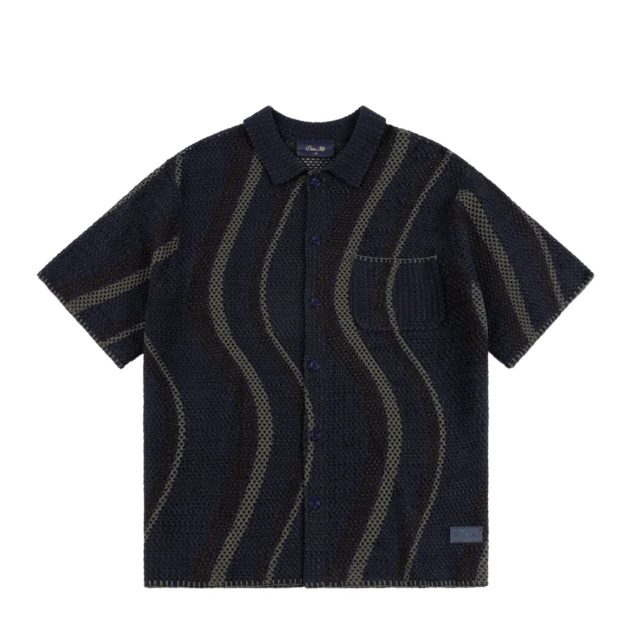 Dime Soleil Button Up Knit - Navy