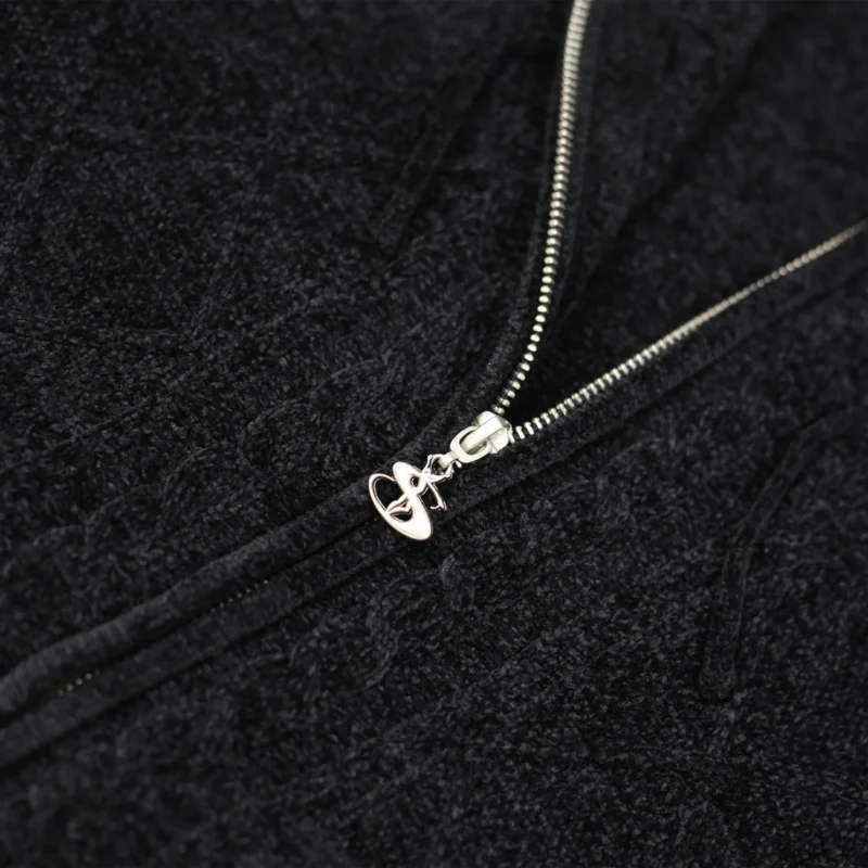 Yardsale Dreamer Chenille Hoodie - Black - Image 2
