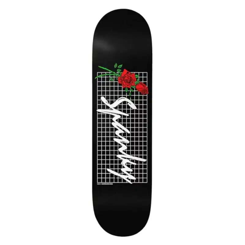 Baker Spanky Roses Black Deck - 8.25