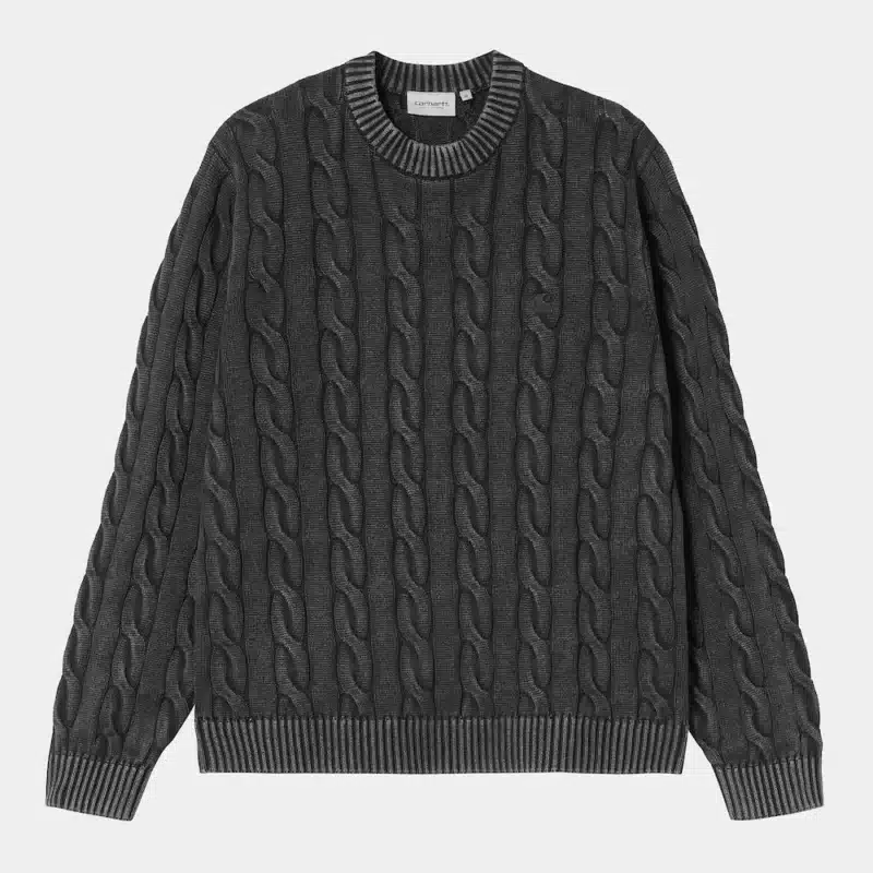Carhartt Carter Sweater - Black (Garment Dye)