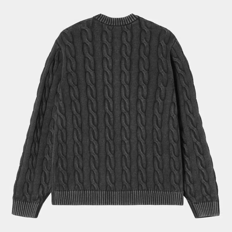 Carhartt Carter Sweater - Black (Garment Dye) - Image 2