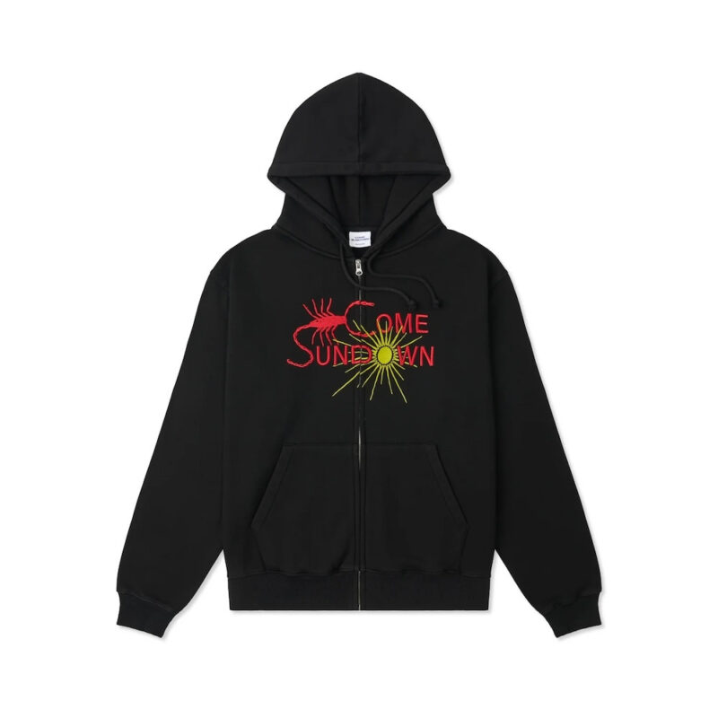 Come Sundown Entomology Zip Hoodie - Black