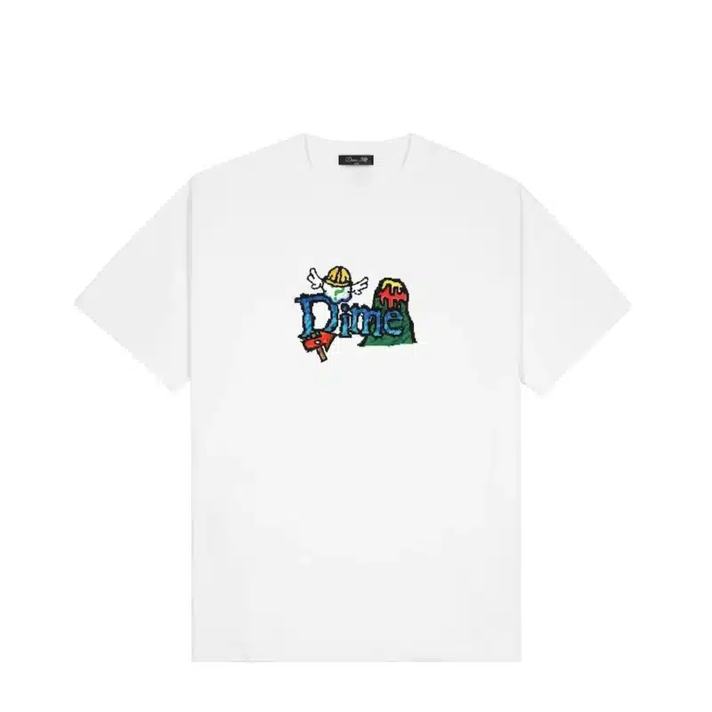 Dime Classic Fuzzy T-Shirt - White