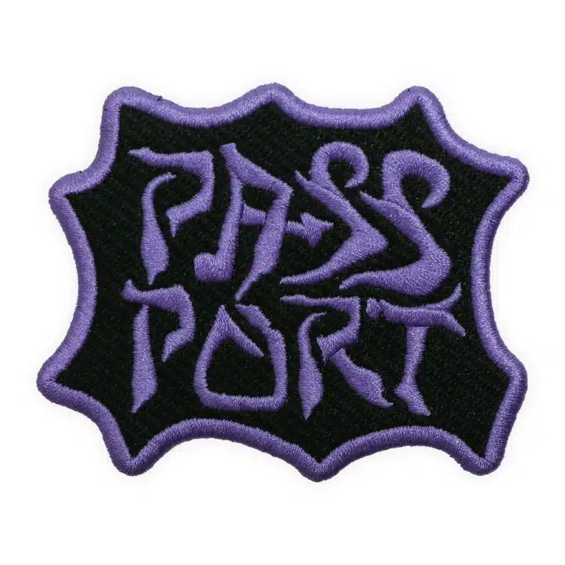 Pass Port Glyph Patch - Black / Purple