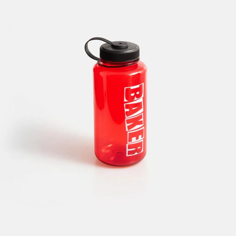 Baker Brand Logo 32oz Water Bottle - Red