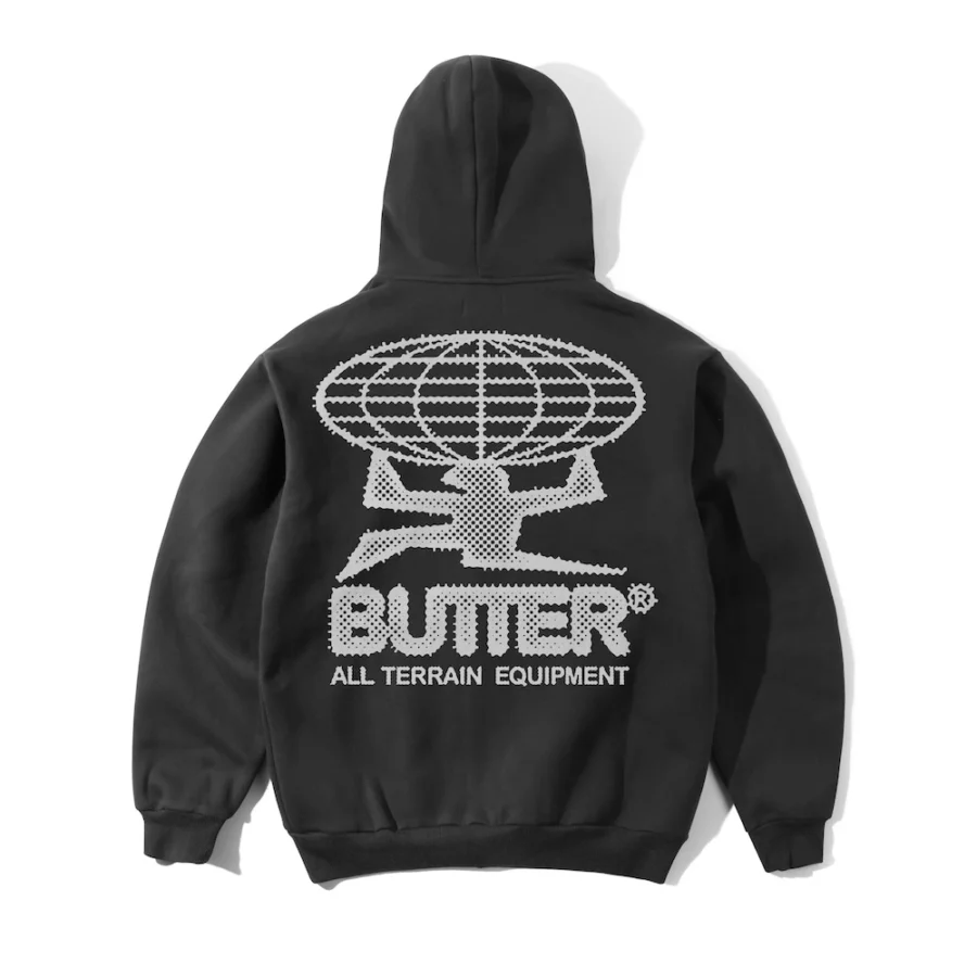Butter Goods Terrain Hoodie - Washed Black
