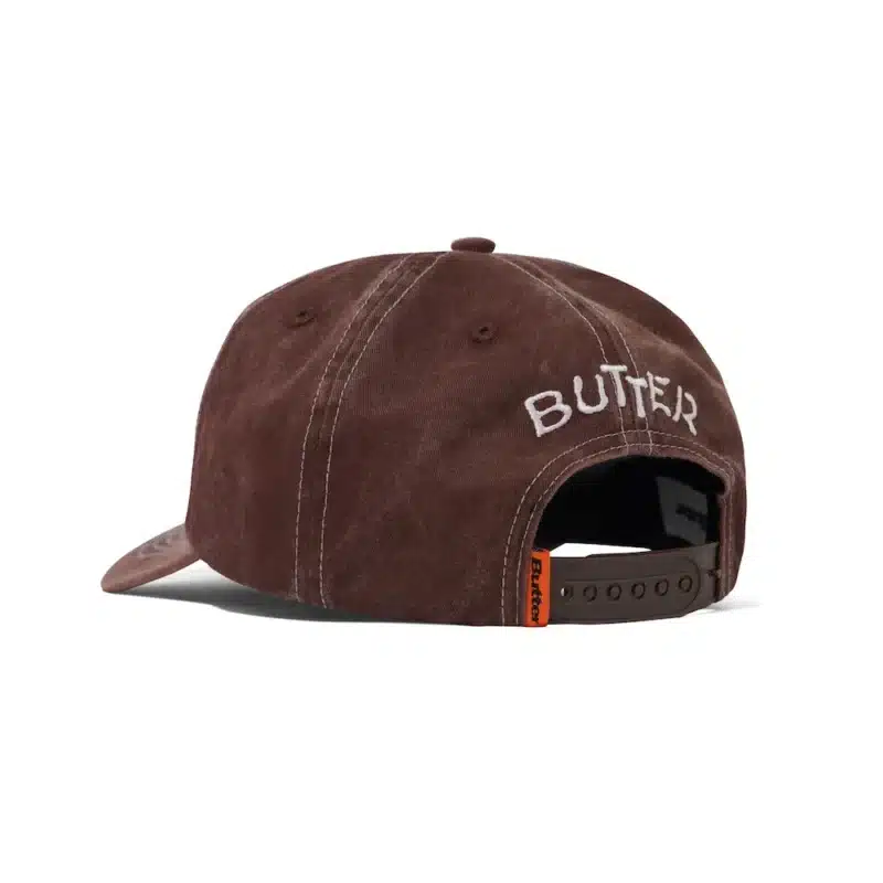 Butter Goods Canine 5 Panel Cap - Washed Brown - Image 2