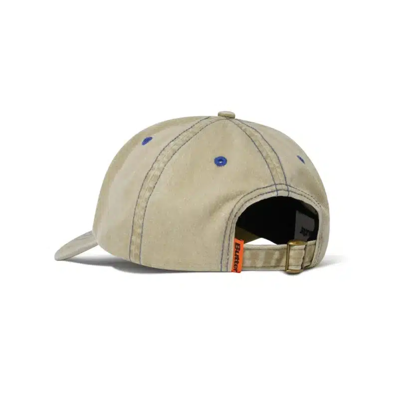 Butter Goods Rounded Logo 6 Panel Cap - Washes Sand – Bild 2